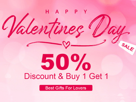 Tomtop Happy Valentine's Day Sale: Get Flat 50% Discount on Selected Products